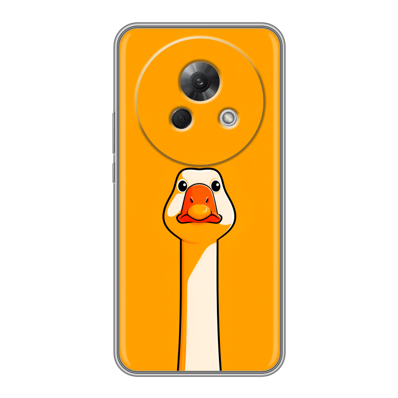 Силиконовый чехол на Meizu Lucky 08 с принтом Смешная утка Силиконовый чехол на Meizu Lucky 08 с принтом Смешная утка