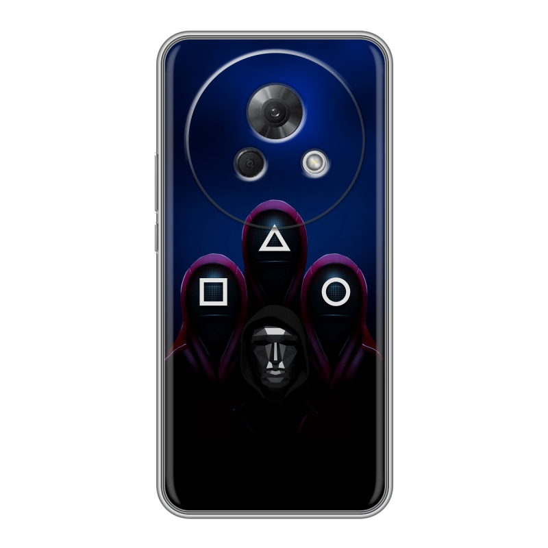 Силиконовый чехол на Meizu Lucky 08 с принтом Игра Кальмара Силиконовый чехол на Meizu Lucky 08 с принтом Игра Кальмара