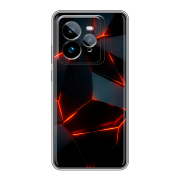 Силиконовый чехол на Realme GT7 Pro с принтом Яркие абстракции