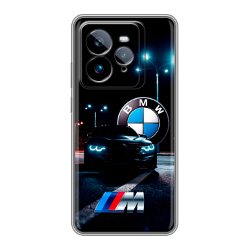 Силиконовый чехол на Realme GT7 Pro с принтом БМВ BMW Силиконовый чехол на Realme GT7 Pro с принтом БМВ BMW