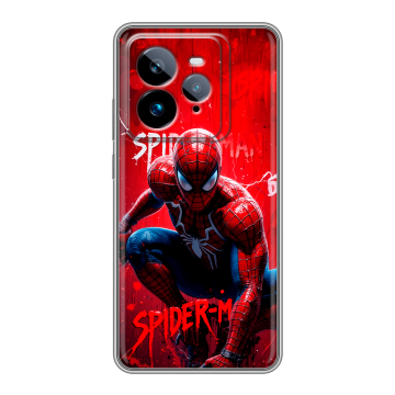 Силиконовый чехол на Realme GT7 Pro с принтом Spiderman Человек паук Силиконовый чехол на Realme GT7 Pro с принтом Spiderman Человек паук