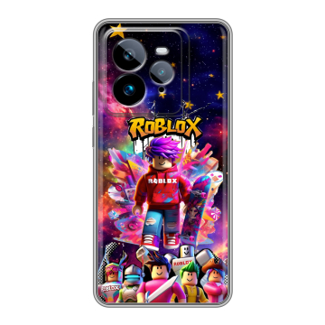 Силиконовый чехол на Realme GT7 Pro с принтом Roblox Роблокс Силиконовый чехол на Realme GT7 Pro с принтом Roblox Роблокс