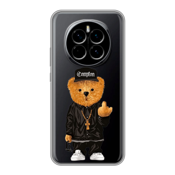 Силиконовый чехол на Honor Magic 7 с принтом Плюшевый медведь