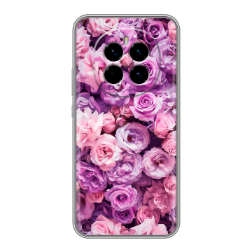 Силиконовый чехол на Honor Magic 7 с принтом лавандовые розы