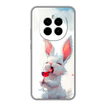 Силиконовый чехол на Honor Magic 7 с принтом кролик зайчик