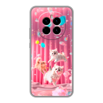 Силиконовый чехол на Honor Magic 7 с принтом милые котики