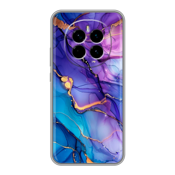 Силиконовый чехол на Honor Magic 7 с принтом синий мрамор