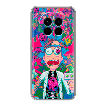 Силиконовый чехол на Honor Magic 7 с принтом Рик и Морти Rick Morty