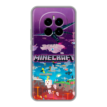 Силиконовый чехол на Honor Magic 7 с принтом Майнкрафт Minecraft