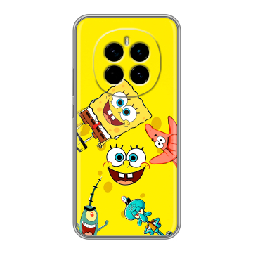 Силиконовый чехол на Honor Magic 7 с принтом Спанч боб Спанчбоб