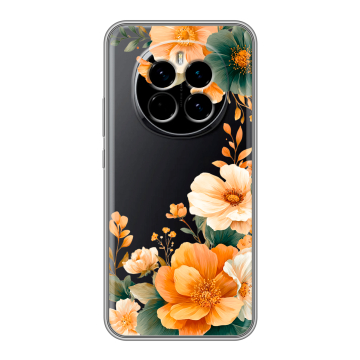Силиконовый чехол на Honor Magic 7 с принтом Цветы принт
