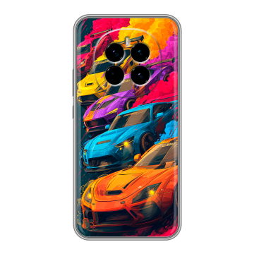 Силиконовый чехол на Honor Magic 7 с принтом Тачки