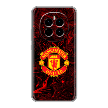 Силиконовый чехол на Honor Magic 7 с принтом Manchester United Силиконовый чехол на Honor Magic 7 с принтом Manchester United