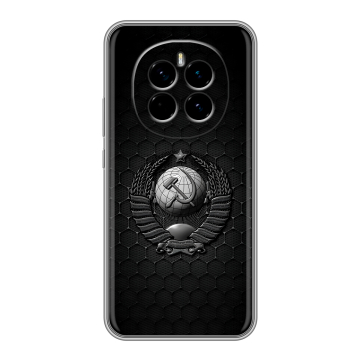Силиконовый чехол на Honor Magic 7 с принтом Герб Флаг СССР