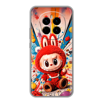 Силиконовый чехол на Honor Magic 7 с принтом Labubu Лабубу