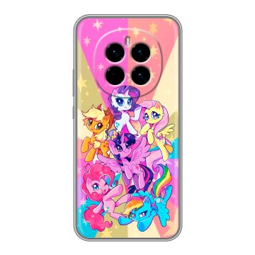 Силиконовый чехол на Honor Magic 7 с принтом My little pony Дружба чудо
