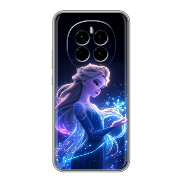 Силиконовый чехол на Honor Magic 7 с принтом Холодное сердце Frozen