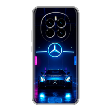 Силиконовый чехол на Honor Magic 7 с принтом Mercedes Мерседес