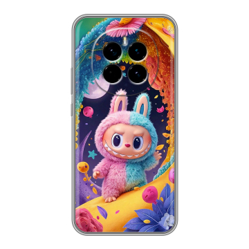 Силиконовый чехол на Honor Magic 7 с принтом Labubu Лабубу