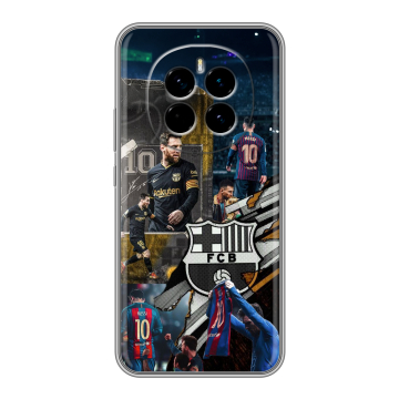 Силиконовый чехол на Honor Magic 7 с принтом Messi Barcelona