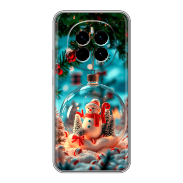 Силиконовый чехол на Honor Magic 7 с принтом Новый год