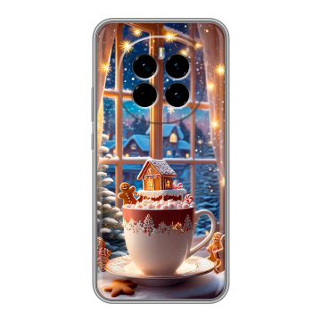 Силиконовый чехол на Honor Magic 7 с принтом Новый год