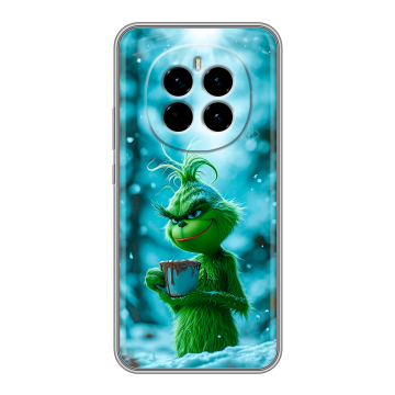 Силиконовый чехол на Honor Magic 7 с принтом Новый год гринч