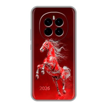 Силиконовый чехол на Honor Magic 7 с принтом Новый год