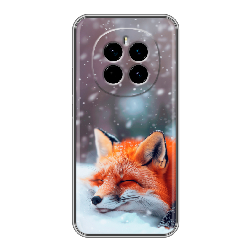 Силиконовый чехол на Honor Magic 7 с принтом лиса Силиконовый чехол на Honor Magic 7 с принтом лиса