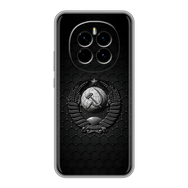 Силиконовый чехол на Honor Magic 7 с принтом Герб Флаг СССР Силиконовый чехол на Honor Magic 7 с принтом Герб Флаг СССР