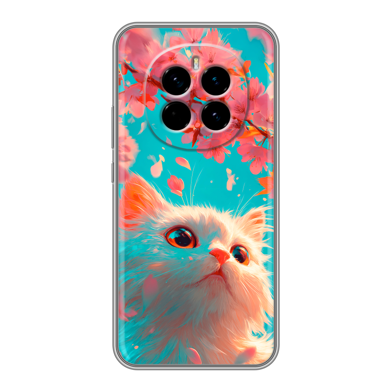 Силиконовый чехол на Honor Magic 7 с принтом Красивый кот Силиконовый чехол на Honor Magic 7 с принтом Красивый кот