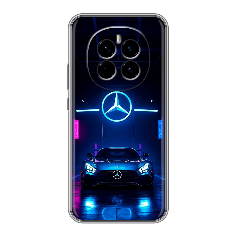 Силиконовый чехол на Honor Magic 7 с принтом Mercedes Мерседес Силиконовый чехол на Honor Magic 7 с принтом Mercedes Мерседес