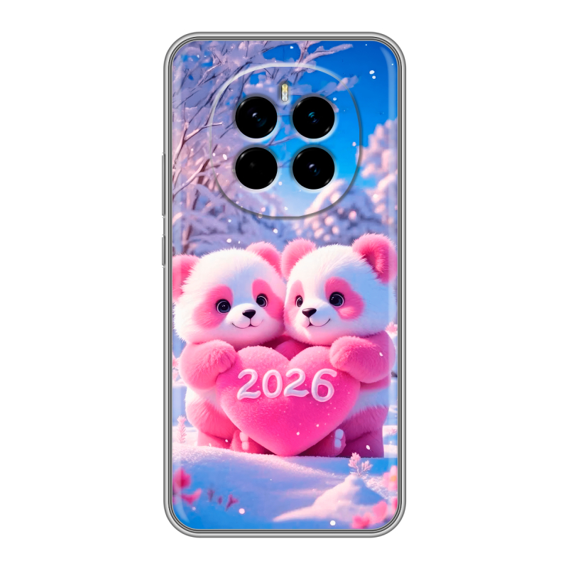 Силиконовый чехол на Honor Magic 7 с принтом Новый год Силиконовый чехол на Honor Magic 7 с принтом Новый год