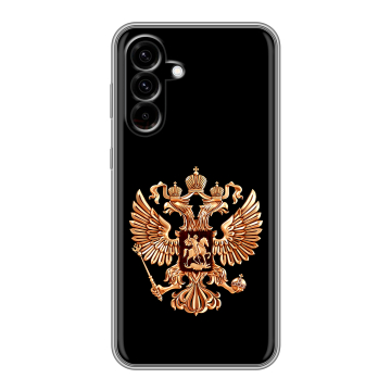 Силиконовый чехол на Samsung Galaxy A36 с принтом Герб России золотой Силиконовый чехол на Samsung Galaxy A36 с принтом Герб России золотой