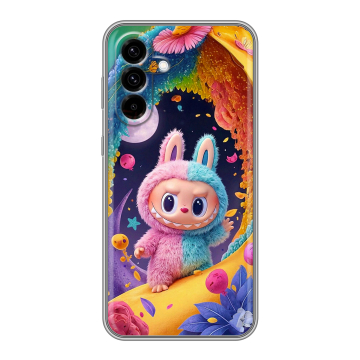 Силиконовый чехол на Samsung Galaxy A36 с принтом Labubu Лабубу