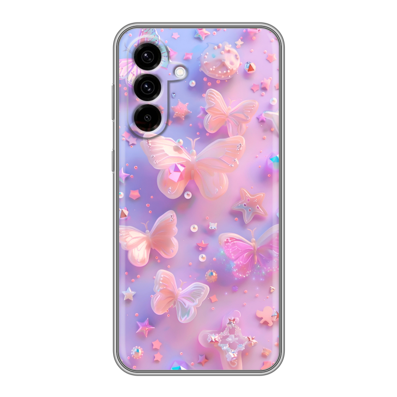Силиконовый чехол на Samsung Galaxy A36 с принтом Бабочки Силиконовый чехол на Samsung Galaxy A36 с принтом Бабочки