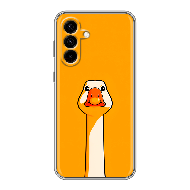 Силиконовый чехол на Samsung Galaxy A36 с принтом Смешная утка Силиконовый чехол на Samsung Galaxy A36 с принтом Смешная утка