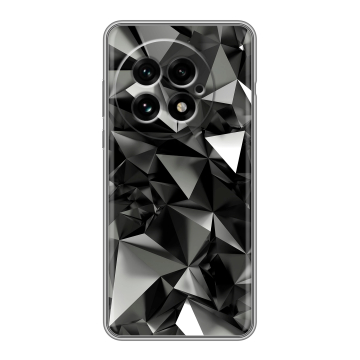 Силиконовый чехол на OnePlus 13 с принтом Черные кристаллы