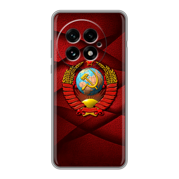 Силиконовый чехол на OnePlus 13 с принтом Герб СССР