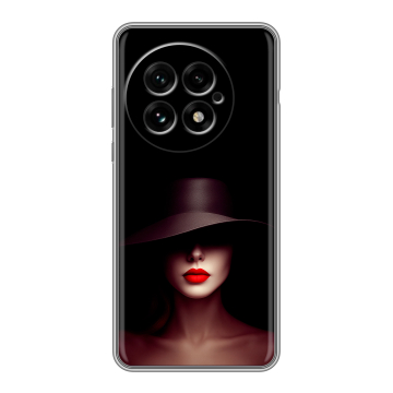 Силиконовый чехол на OnePlus 13 с принтом Девушка в шляпе