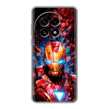 Силиконовый чехол на OnePlus 13 с принтом Железный человек Ironman