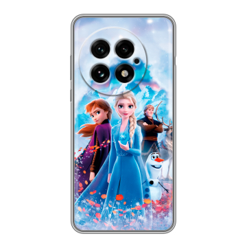 Силиконовый чехол на OnePlus 13 с принтом Холодное сердце Frozen Силиконовый чехол на OnePlus 13 с принтом Холодное сердце Frozen