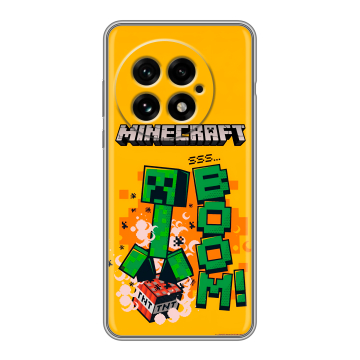 Силиконовый чехол на OnePlus 13 с принтом Майнкрафт Minecraft