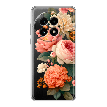 Силиконовый чехол на OnePlus 13 с принтом цветы