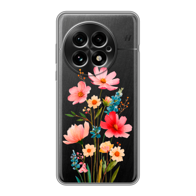 Силиконовый чехол на OnePlus 13 с принтом Цветы Силиконовый чехол на OnePlus 13 с принтом Цветы