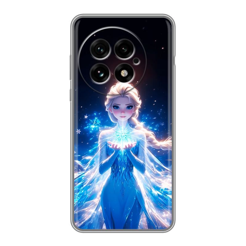 Силиконовый чехол на OnePlus 13 с принтом Холодное сердце Frozen Силиконовый чехол на OnePlus 13 с принтом Холодное сердце Frozen