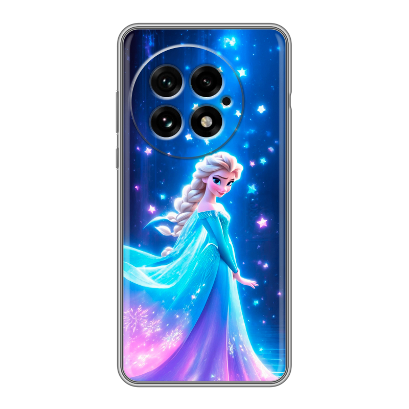 Силиконовый чехол на OnePlus 13 с принтом Холодное сердце Frozen Силиконовый чехол на OnePlus 13 с принтом Холодное сердце Frozen