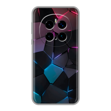 Силиконовый чехол на Honor Magic 7 Pro с принтом Геометрия неона Силиконовый чехол на Honor Magic 7 Pro с принтом Геометрия неона