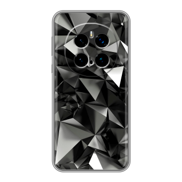 Силиконовый чехол на Honor Magic 7 Pro с принтом Черные кристаллы Силиконовый чехол на Honor Magic 7 Pro с принтом Черные кристаллы
