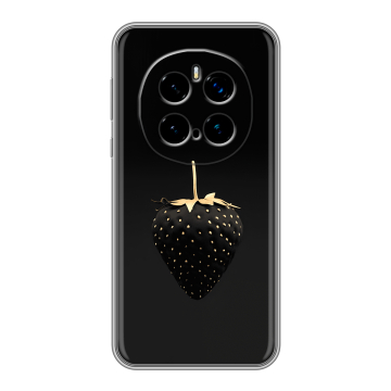 Силиконовый чехол на Honor Magic 7 Pro  с принтом Черная клубника